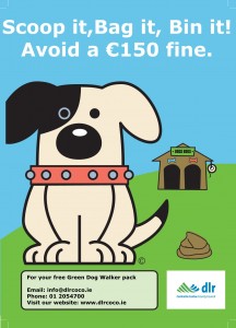 Green Dog Walkers Poster 