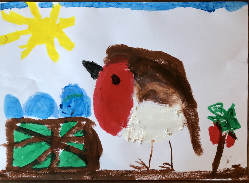 "Robin" by Aoibheann Cronin (age 7). 