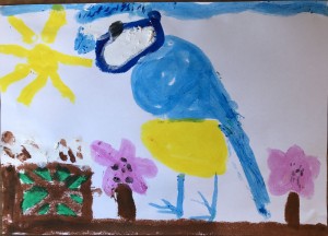 'Blue Tit' by Aoibheann Cronin (age 7)