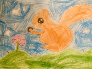 'The Squirrel' by Isabel Roche (age 6)