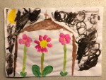 "Church St Therese Rose Flower Window" by Kristine Maguire (age 7)