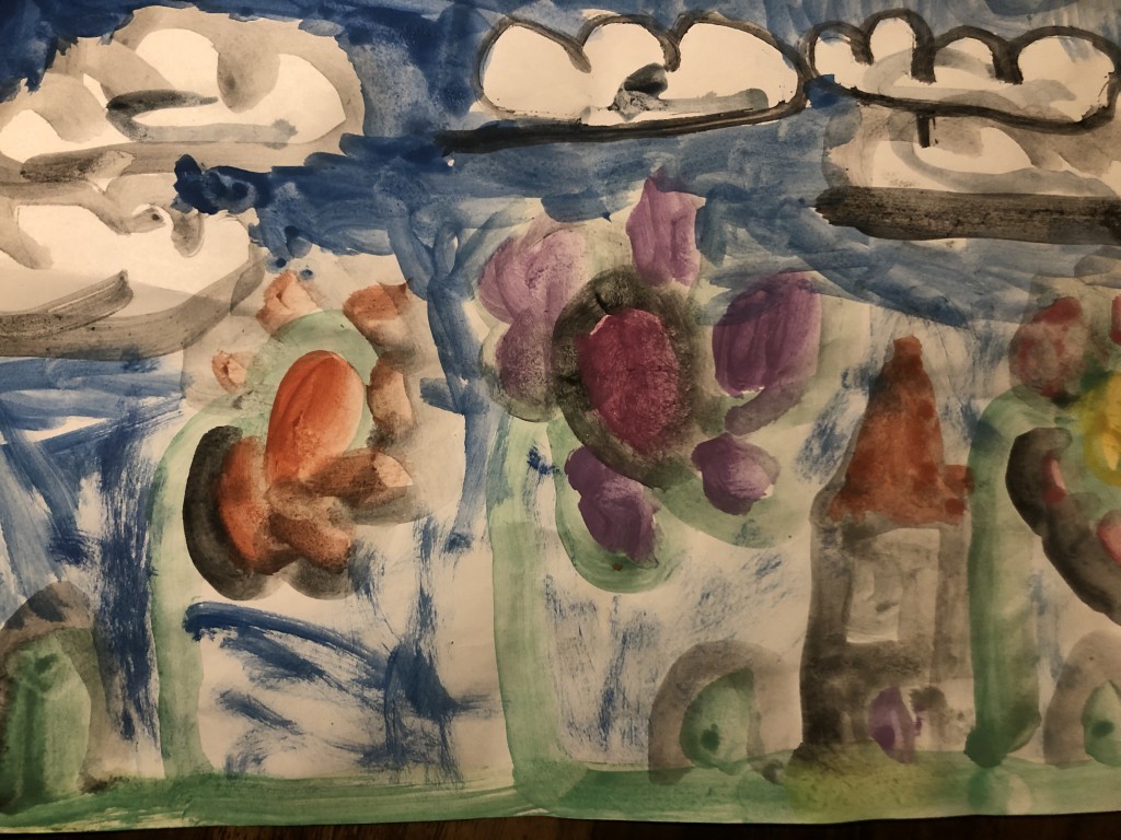 "Flowers in Deerpark" by Lucie Daly (age 5)