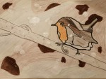 "Robin in the Snow" by Tom Bracken (age 11)